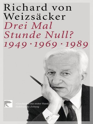 cover image of Drei Mal Stunde Null?